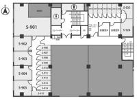 天翔オフィス心斎橋(大幸ビル3・9F)の間取り