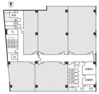 天翔オフィス肥後橋(三洋ビル4・5F)の間取り